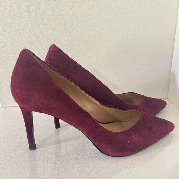 Banana Republic Red Suede Heels - Picture 3 of 4
